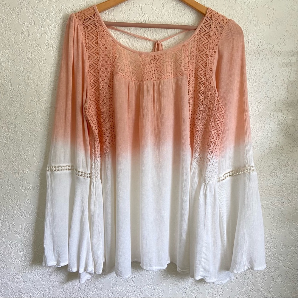 En Créme Ombré Boho Blouse
